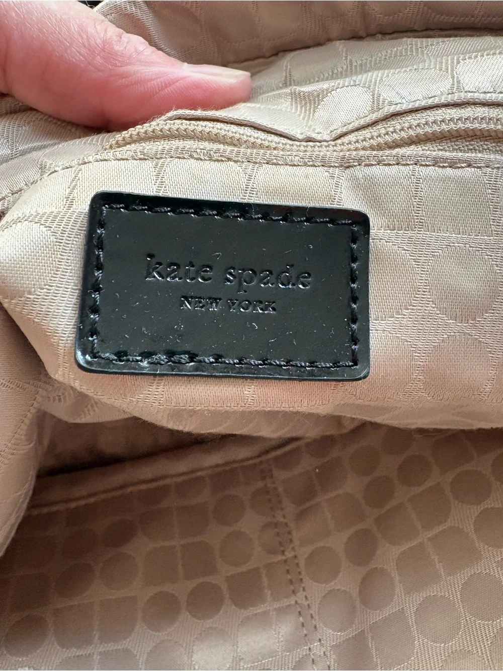 Kate Spade Black and White Zebra-Print Shoulder Bag